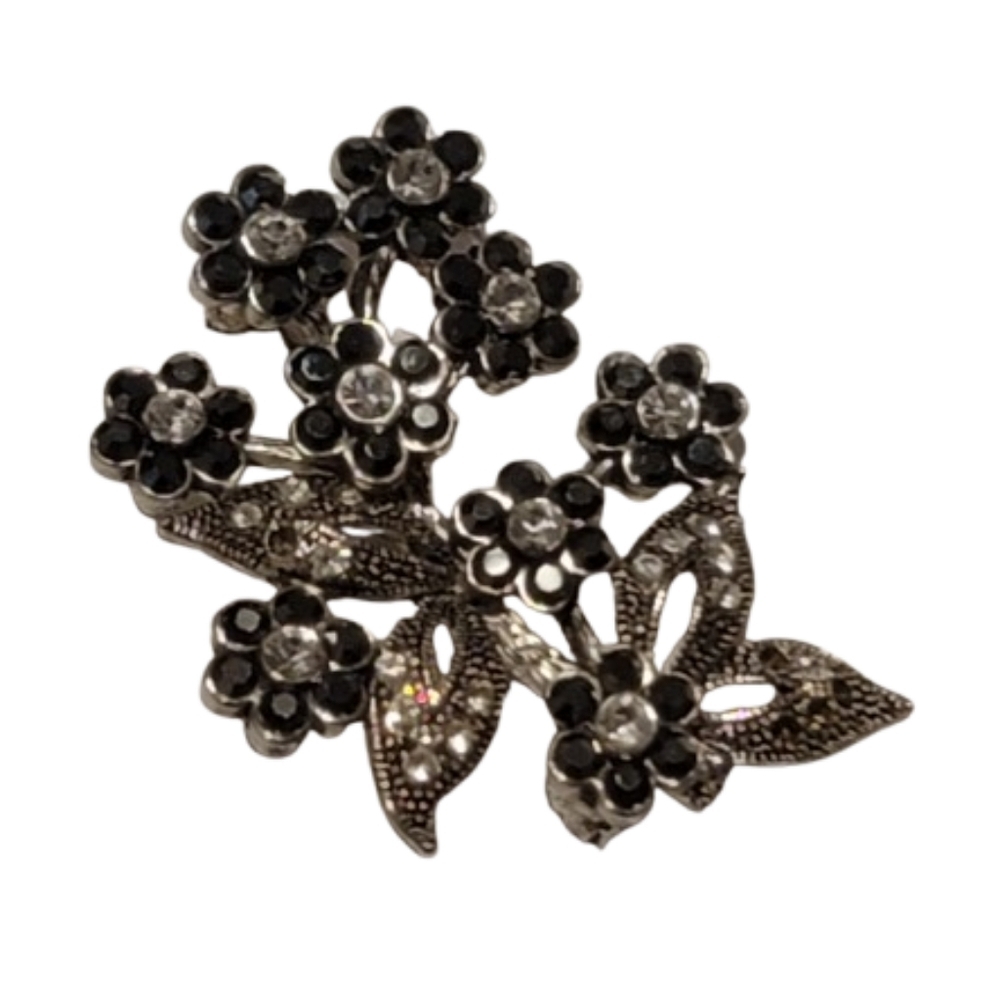 Circa 1920 Estate find Marcasite FLOWER spray Brooch vintage